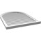 Ekena Millwork Round Top Surface Mount PVC Gable Vent w/ 2"W x 2"P Brickmould Sill Frame, 30"W x 40"H GVPRT30X4003SN - alternate 3